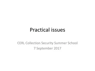 Practical Issues in Collection Security Summer School