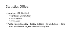 Statistics Department Operations Overview