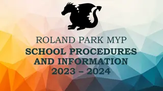 Roland Park MYP School Procedures and Information 2023-2024