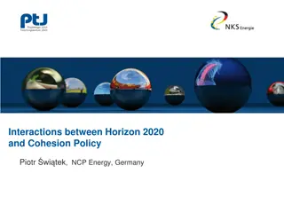 Understanding the Interactions between Horizon 2020 and Cohesion Policy