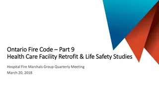 Ontario Fire Code Part 9 Requirements for Health Care Facilities - Overview