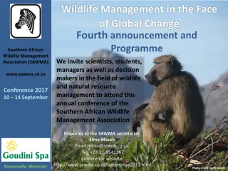 Southern African Wildlife Management Association Conference 2017