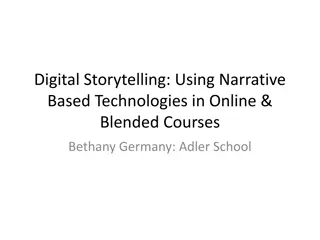 Digital Storytelling in Online and Blended Courses