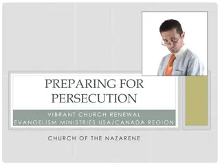 Preparing for Persecution: Empowering Christ-Followers to Face Challenges