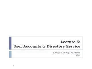 Understanding User Accounts and Directory Services in Network Computing