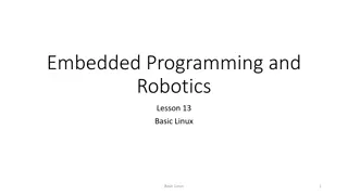 Basic Linux Commands Overview for Embedded Programming and Robotics