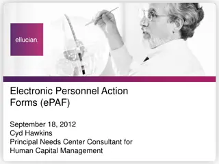 Comprehensive Overview of Electronic Personnel Action Forms (ePAF) and Terminology