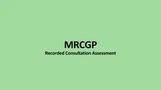 Overview of RCA - Recorded Consultation Assessment for Doctors