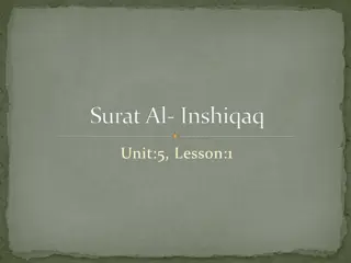 The Day of Judgment Through Surah Al-Inshiqaq