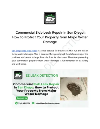 Commercial Slab Leak Repair in San Diego_ How to Protect Your Property from Major Water Damage