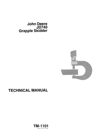 John Deere JD740 Grapple Skidder Service Repair Manual Instant Download