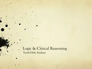 Truth-Table Analysis in Logic and Critical Reasoning