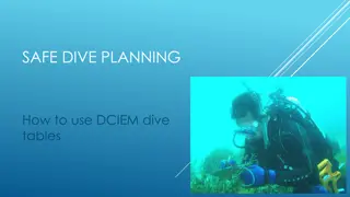 Safe Dive Planning Using DCIEM Dive Tables