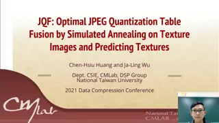 Optimizing JPEG Quantization Tables Using Simulated Annealing on Texture Images