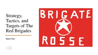 The Red Brigades: Strategy, Tactics, and Targets