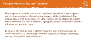 National Advocacy Strategy Overview