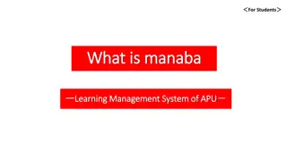 APU Manaba Learning Management System Guide