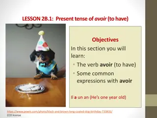 Learning French: Present Tense of 