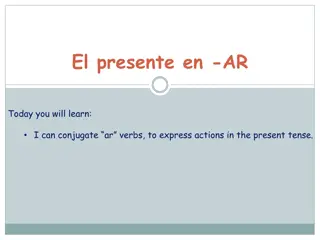 Mastering Present Tense Conjugation of -AR Verbs in Spanish