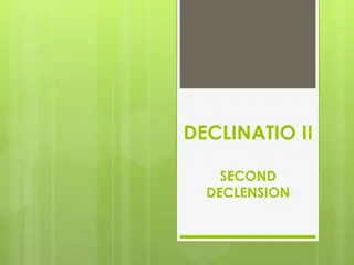 Nouns of II Declension in Latin Grammar