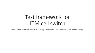 Procedures and Configurations of Test Cases on Cell Switch Delay