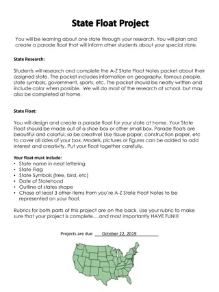 State Float Project: Research and Create a Parade Float