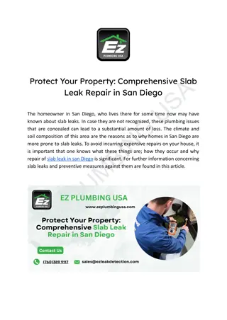 Protect Your Property_ Comprehensive Slab Leak Repair in San Diego