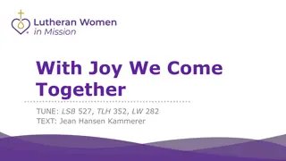 With Joy We Come Together - A Hymn of Celebration and Service