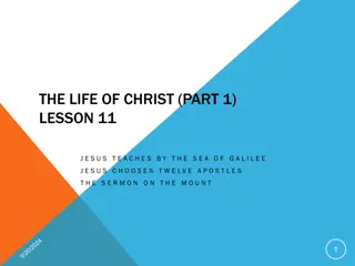 Insights into the Life of Christ: Lessons by the Sea of Galilee