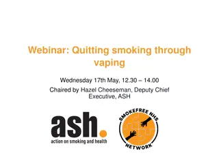 Webinar: Quitting Smoking Through Vaping - May 17th