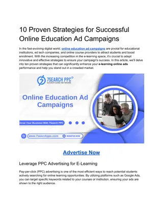 10 Proven Strategies for Successful Online Education Ad Campaigns