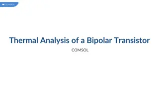 Thermal Analysis of a Bipolar Transistor Using COMSOL