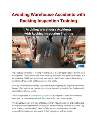 Avoiding Warehouse Accidents with Racking Inspection Training