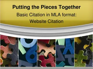 MLA Citation for Academic Research