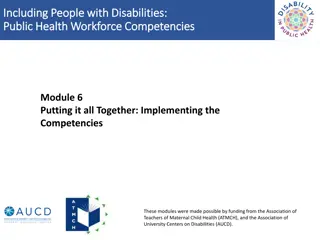 Implementing Public Health Workforce Competencies for Inclusive Programs