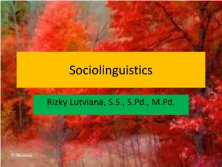 Exploring Sociolinguistics: Language Variation and Social Factors