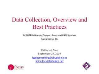 CalWORKs Housing Support Program (HSP) Data Collection Overview