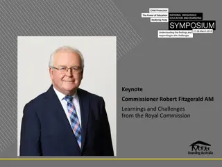 Learnings and Challenges from the Royal Commission by Commissioner Robert Fitzgerald AM