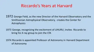 Riccardo's Years at Harvard: Contributions to High-Energy Astrophysics