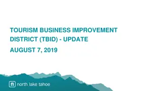 Tourism Business Improvement District (TBID) Update and Funding Recommendations