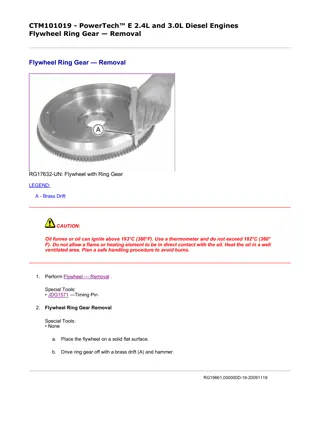 John Deere PowerTech E 2.4L and 3.0L Diesel Engines Service Repair Manual Instant Download (CTM101019)