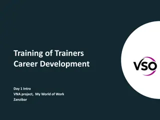 Training of Trainers Career Development Day 1 in Zanzibar