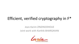 Efficient Verified Cryptography in F* by Jean-Karim Zinzindohou