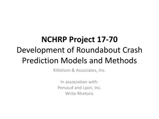 Development of Roundabout Crash Prediction Models and Methods