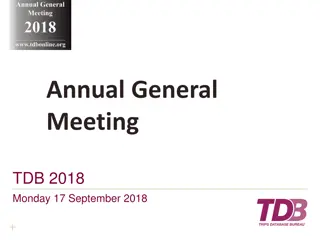 Annual General Meeting 2018 Summary