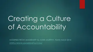 Building a Culture of Accountability in Leadership