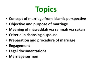 The Concept of Marriage in Islam