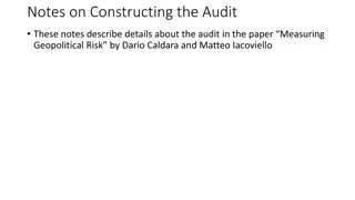 Detailed Notes on Constructing the Audit for Measuring Geopolitical Risk