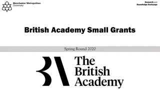 British Academy Small Grants Scheme Overview