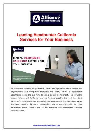 Leading Headhunter California Services for Your Business